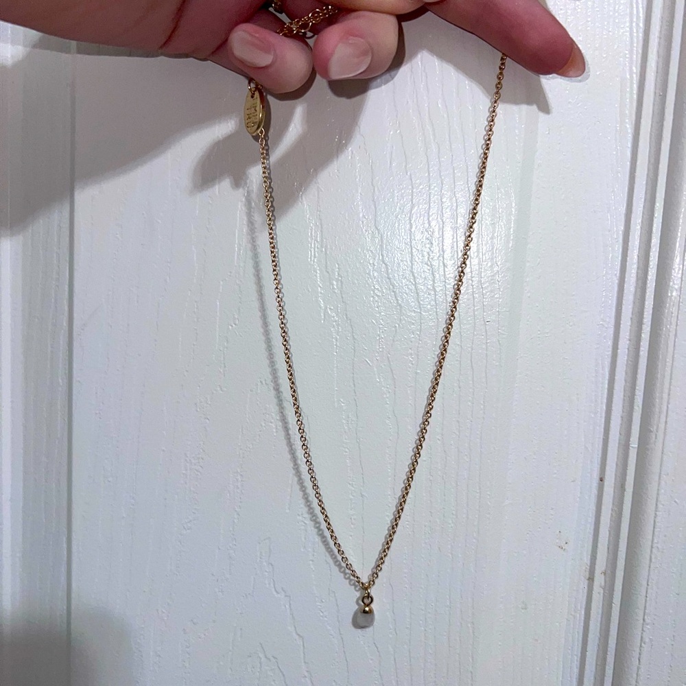 Gold Pearl Necklace